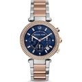 Michael Kors Mk6141 Ladies Parker Rose Gold Chronograph Watch -korean beauty