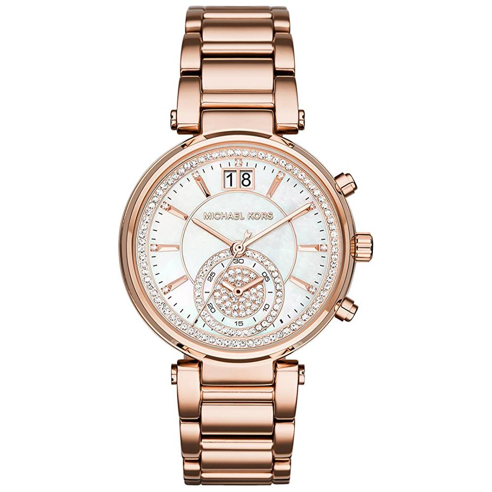 Michael Kors Mk6282 Ladies Sawyer Rose Gold Watch -korean beauty