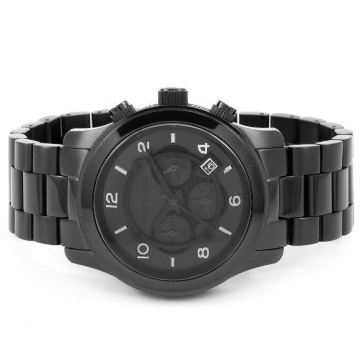 Michael Kors Mk8157 Men S Runway Chronograph Black Watch -korean beauty