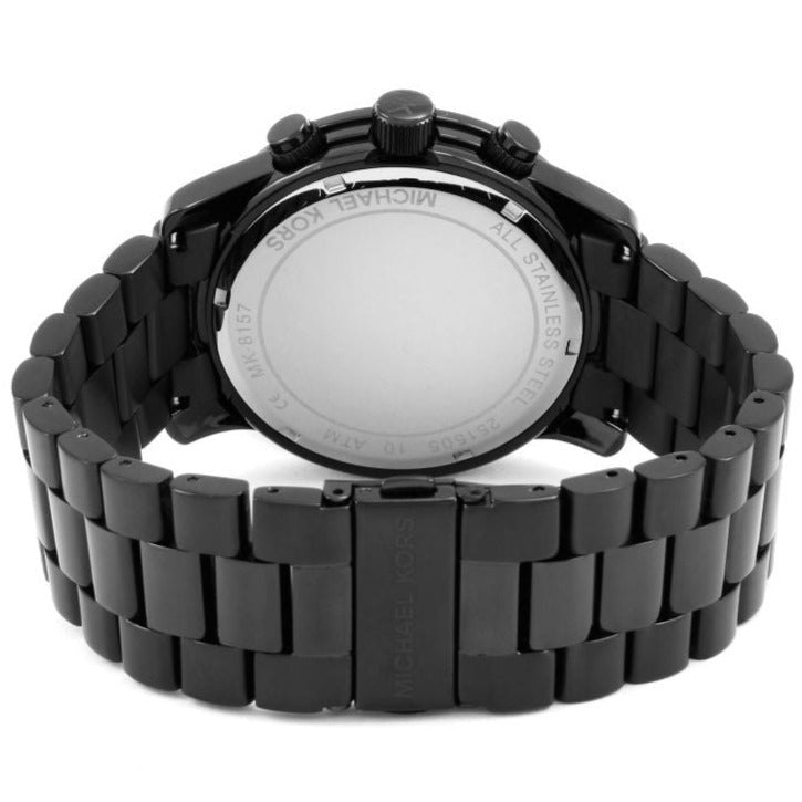 Michael Kors Mk8157 Men S Runway Chronograph Black Watch -korean beauty