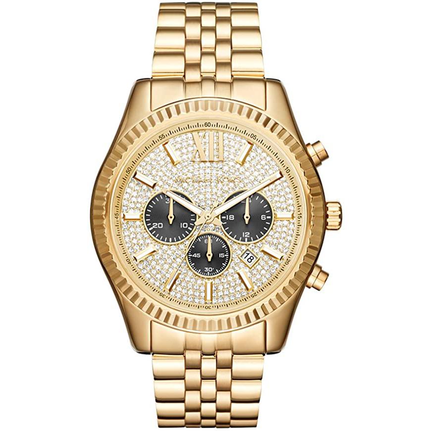 Michael Kors Mk8494 Men S Lexington Gold Watch -korean beauty