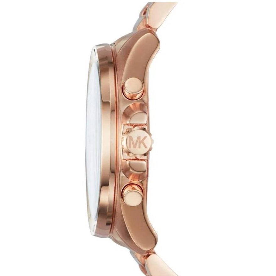 Michael Kors Mk8563 Men S Brecken Chronograph Rose Gold Watch -korean beauty