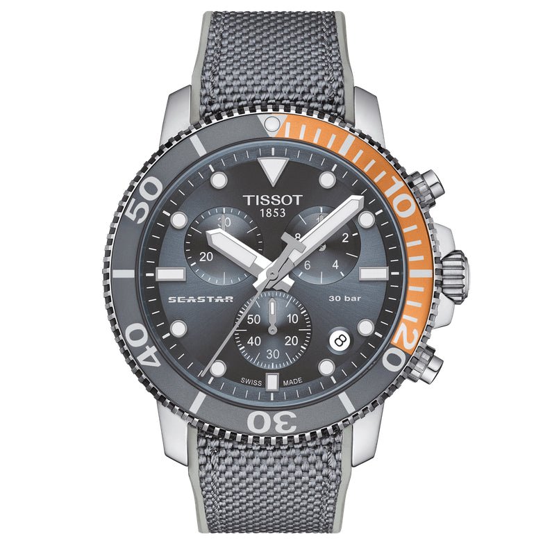 Tissot Seastar 1000 Chrono Mens Black Watch T120 417 17 081 01 -korean beauty
