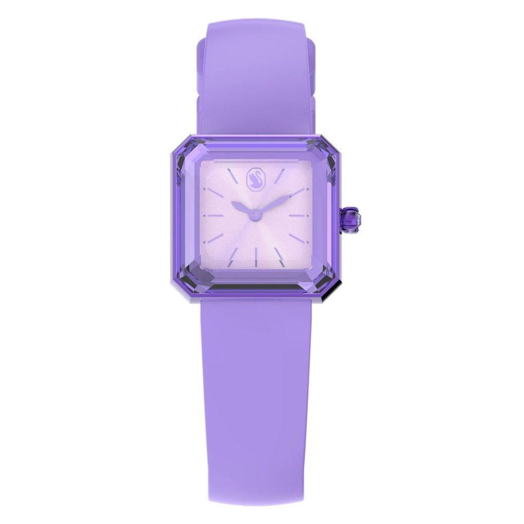 Swarovski Watch Lucent With Silicone Strap Violet 5624376 -korean beauty