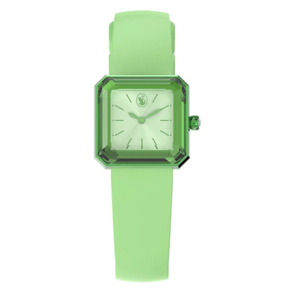 Swarovski Watch With Silicone Strap Green 5624379 -korean beauty