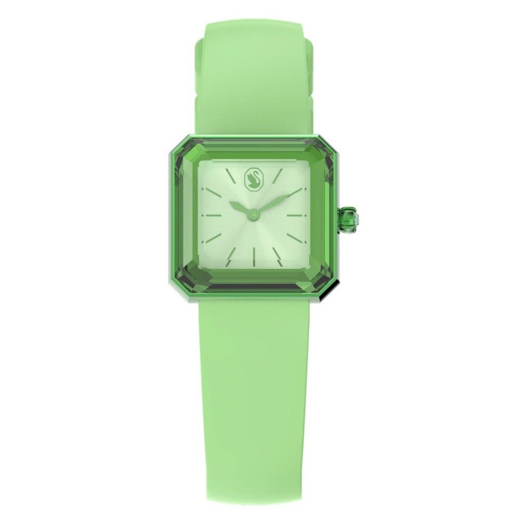 Swarovski Watch With Silicone Strap Green 5624379 -korean beauty