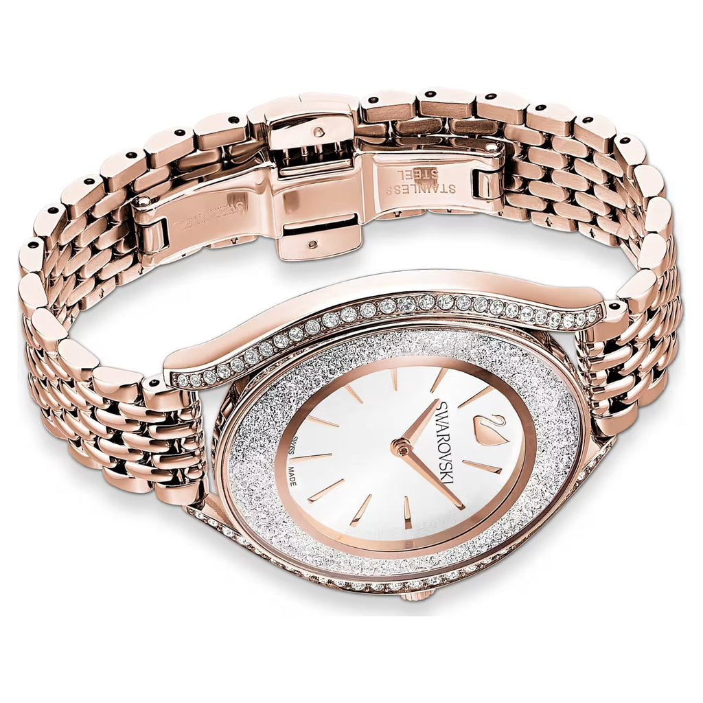 Swarovski Crystalline Aura Ladies Rose Gold Watch 5519459 -korean beauty