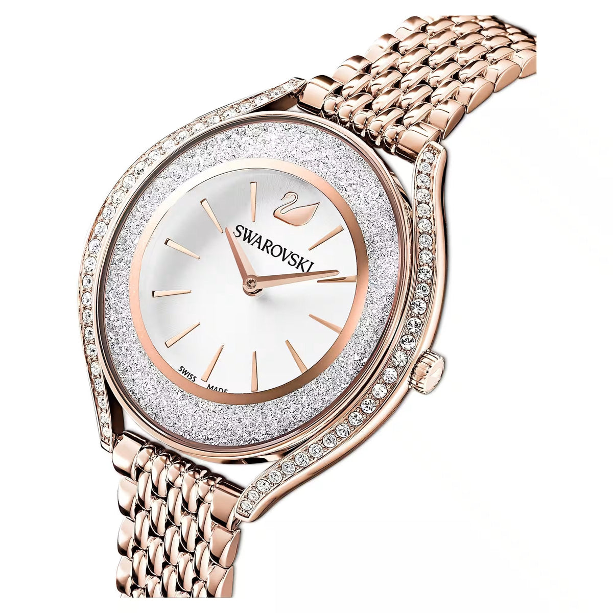 Swarovski Crystalline Aura Ladies Rose Gold Watch 5519459 -korean beauty