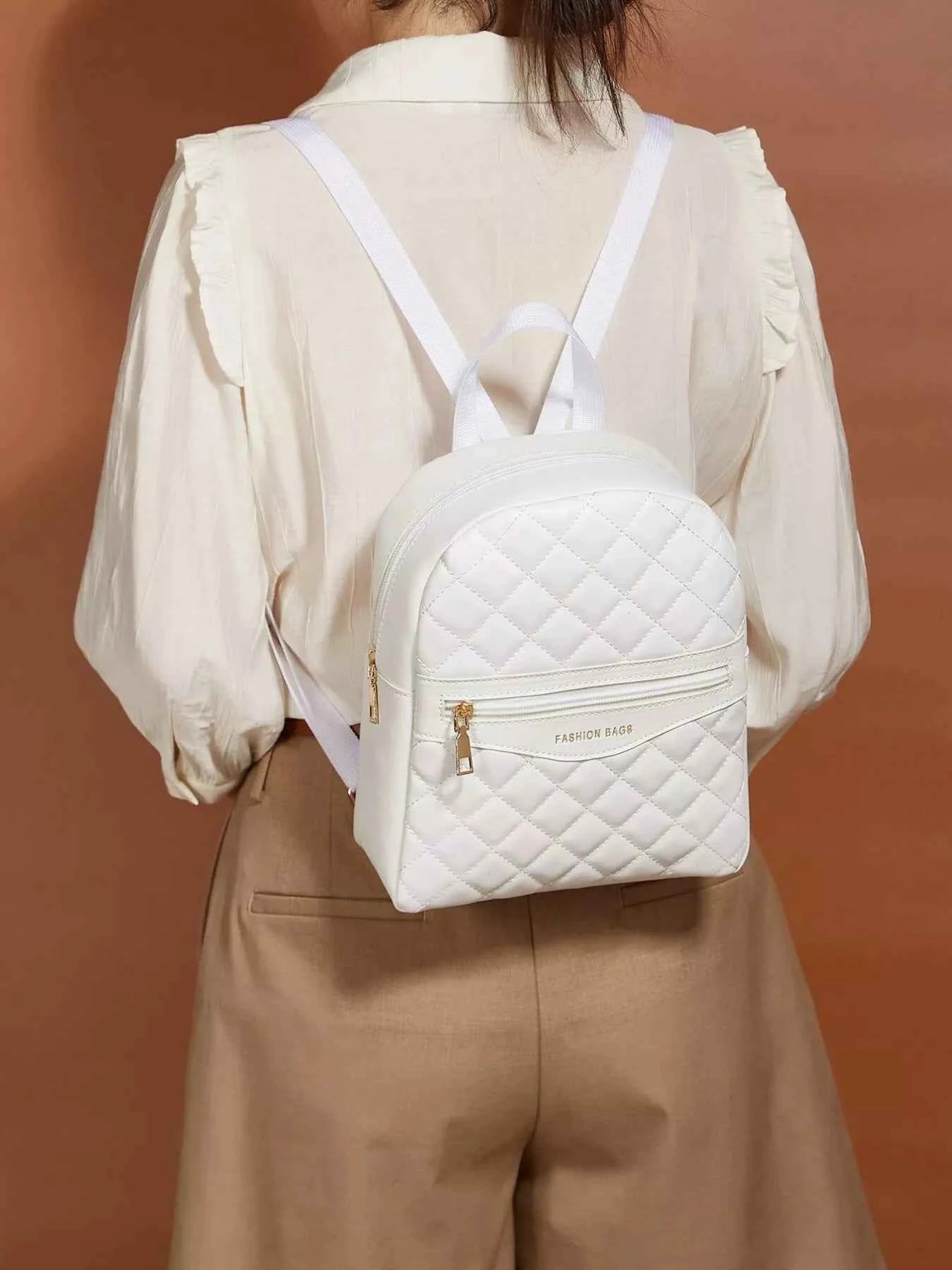 Quilted Lightweight Backpack Bag