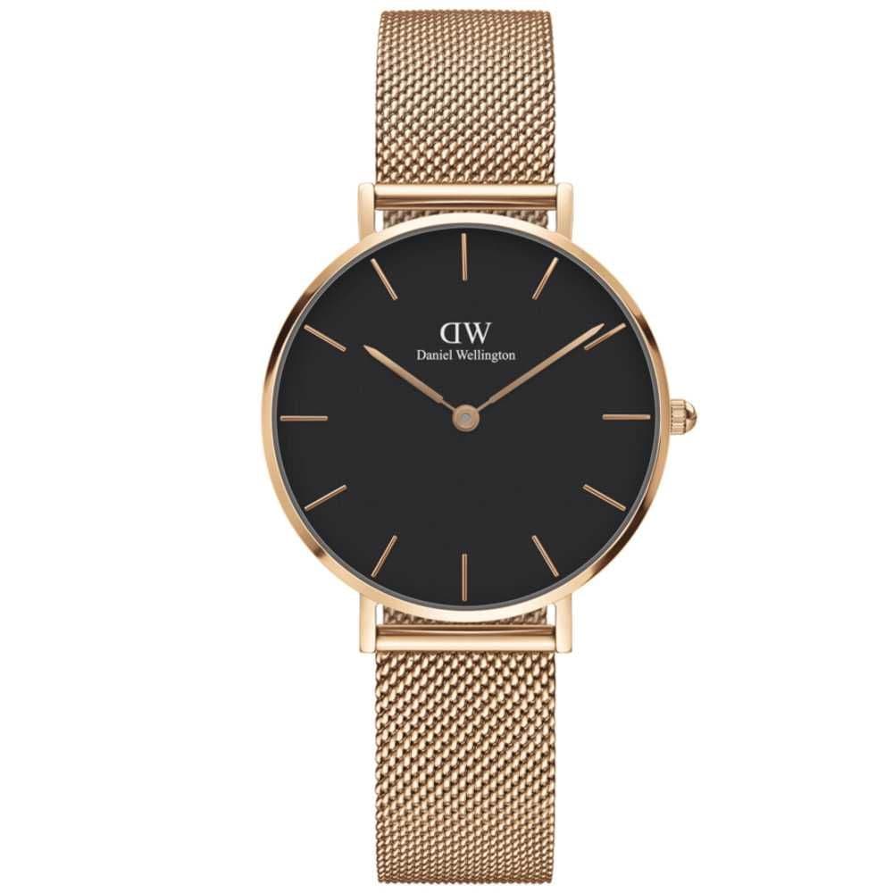 Daniel Wellington Ladies Rose Gold Petite Melrose Watch Dw00100161 -korean beauty