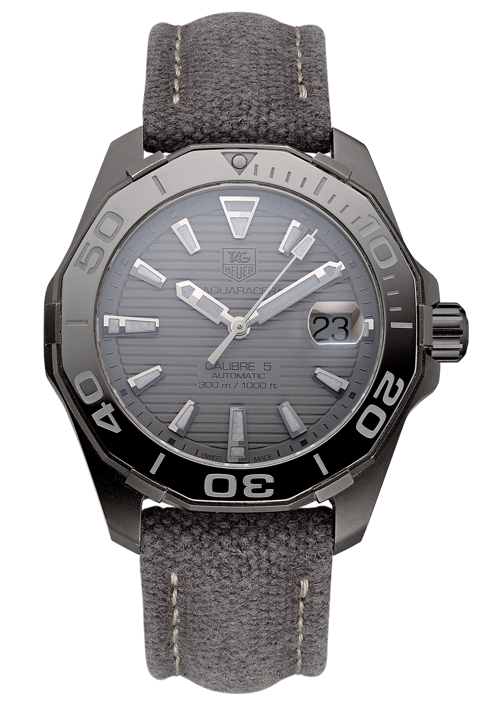 Tag Heuer Aquaracer Black Dial Watch For Men Way218b Fc6364 -korean beauty