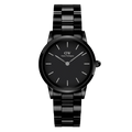 Daniel Wellington Mens Black Iconic Link Ceramic Watch Dw00100414 -korean beauty