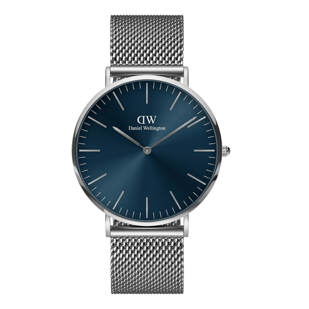 Daniel Wellington Classic Mesh Arctic Mens Blue Watch Dw00100628 -korean beauty