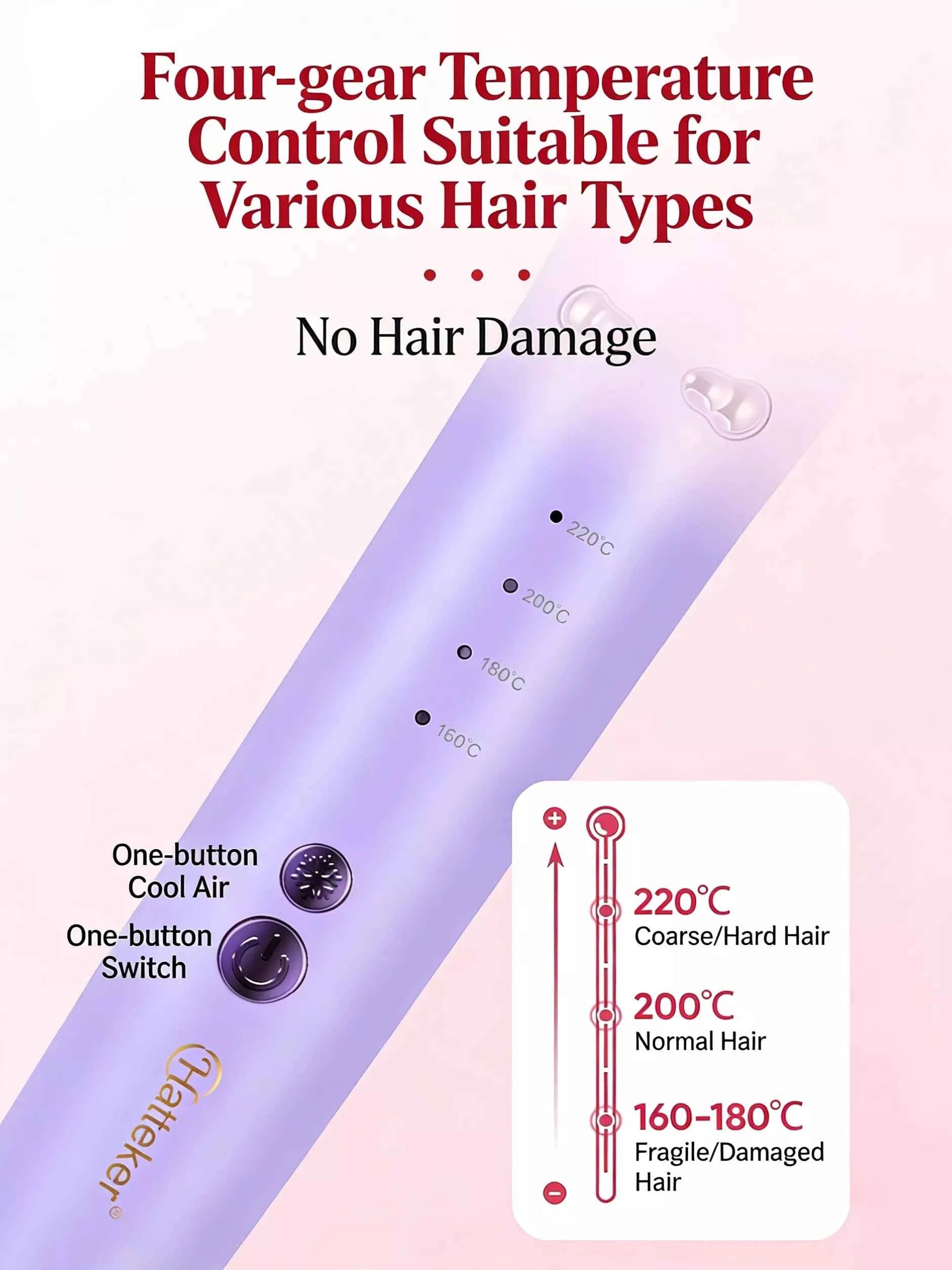 2-in-1 Automatic Rotating Ceramic Curling Iron