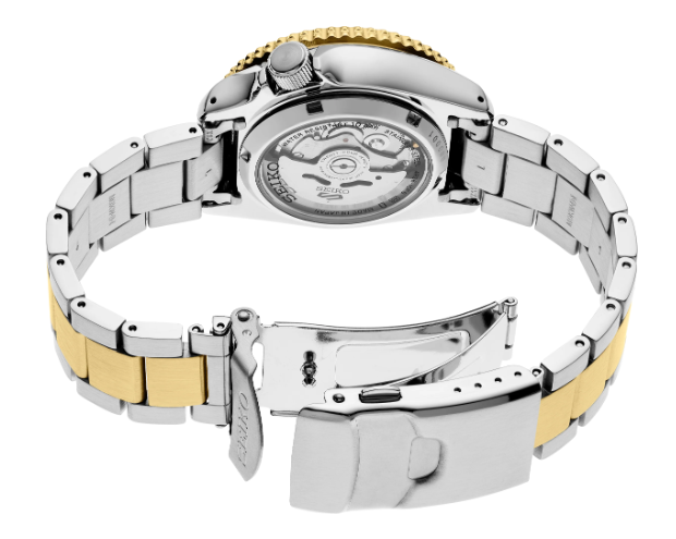 Gent'S Two-Tone Seiko 5 Divers Watch New Srpk24 -korean beauty