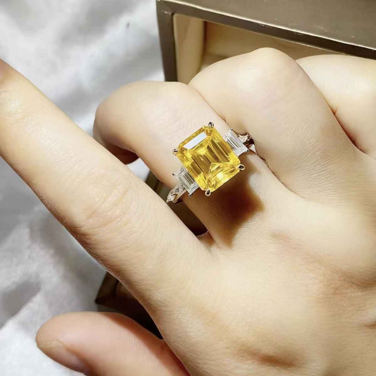 5 Carat Moissanite 925 Sterling Silver Ring