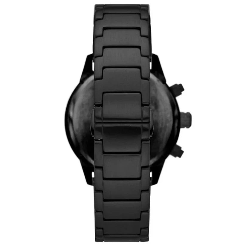 Emporio Armani Chronograph Black Stainless Steel Mens Watch 43mm Ar11472 -korean beauty