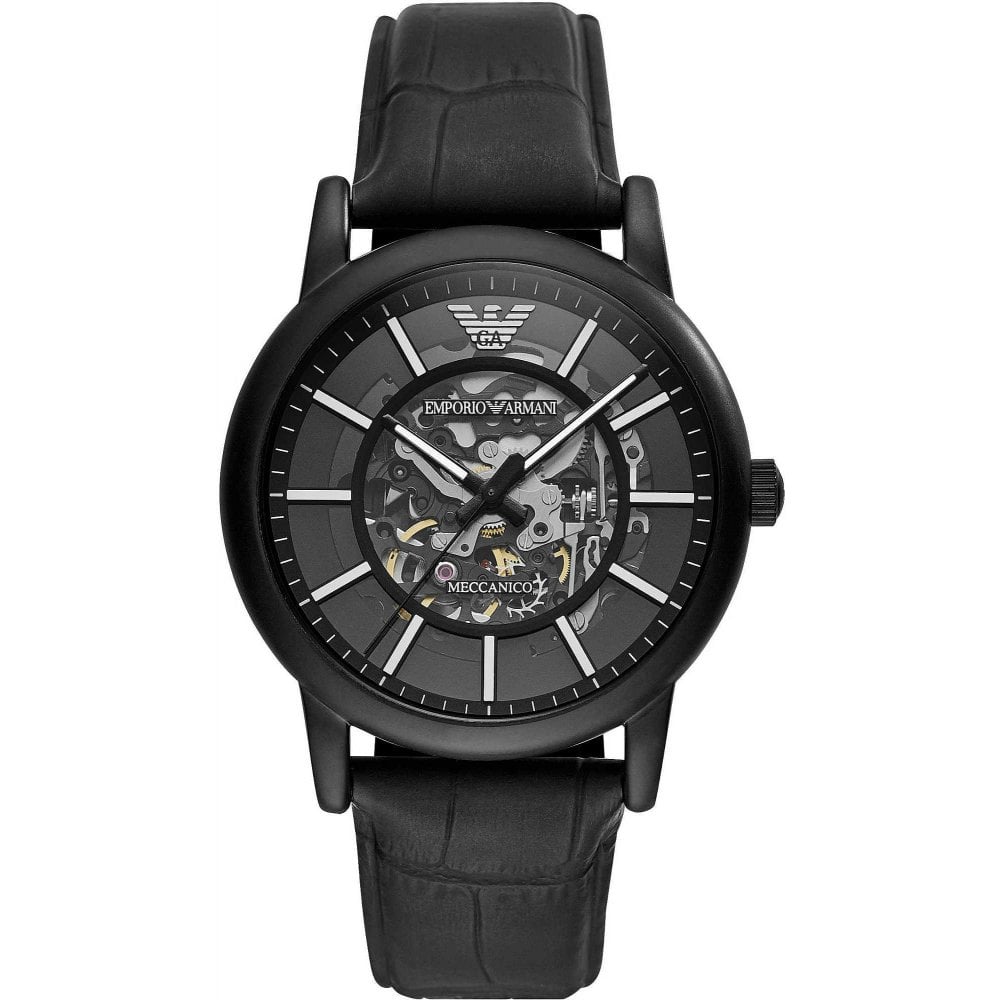 Emporio Armani Ar60008 Mens Meccanico Watch -korean beauty