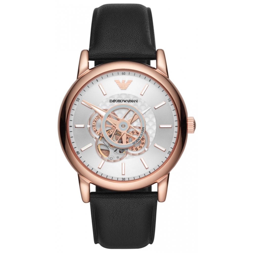 Emporio Armani Ar60013 Mens Meccanico Watch -korean beauty