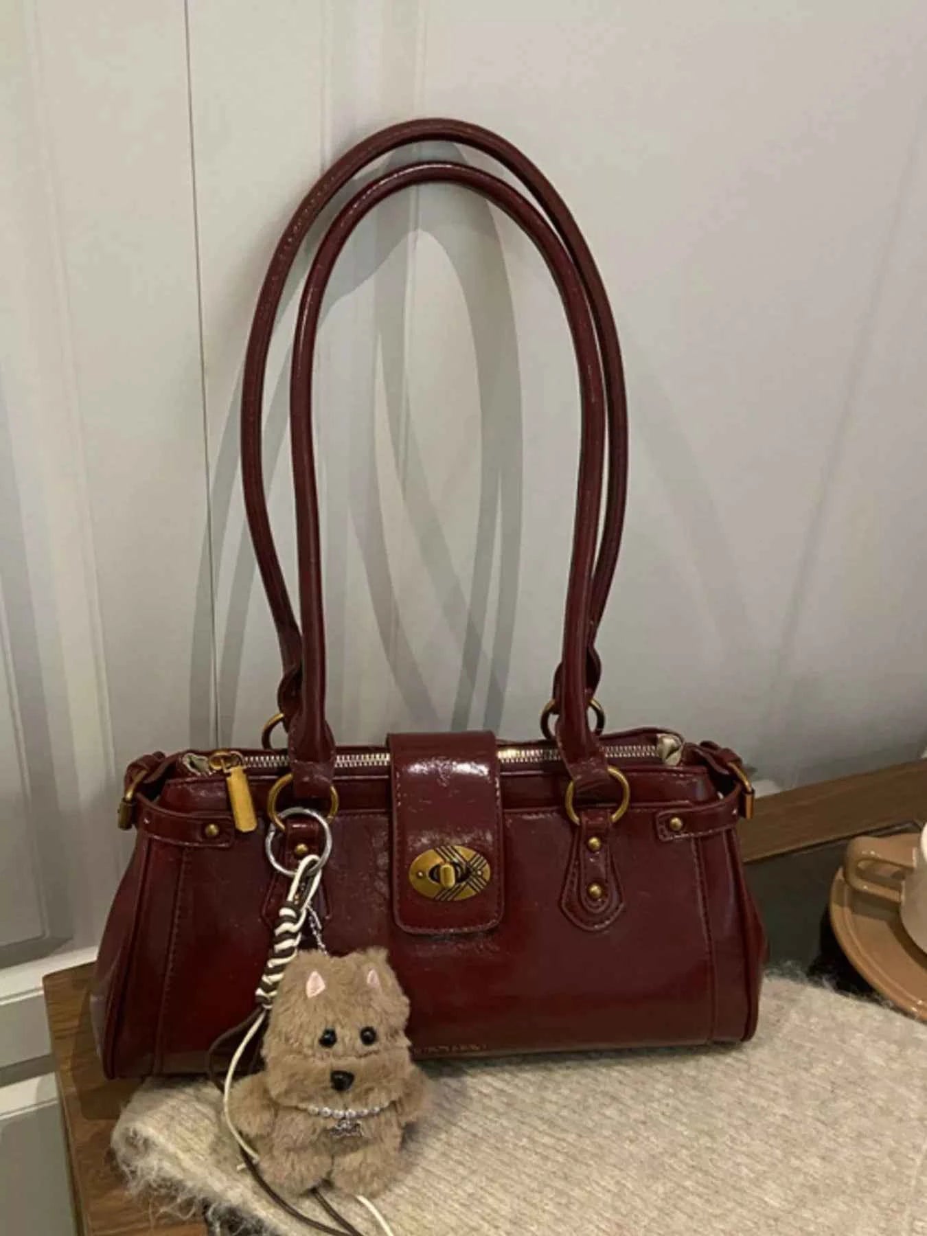 PU Leather Shoulder Bag