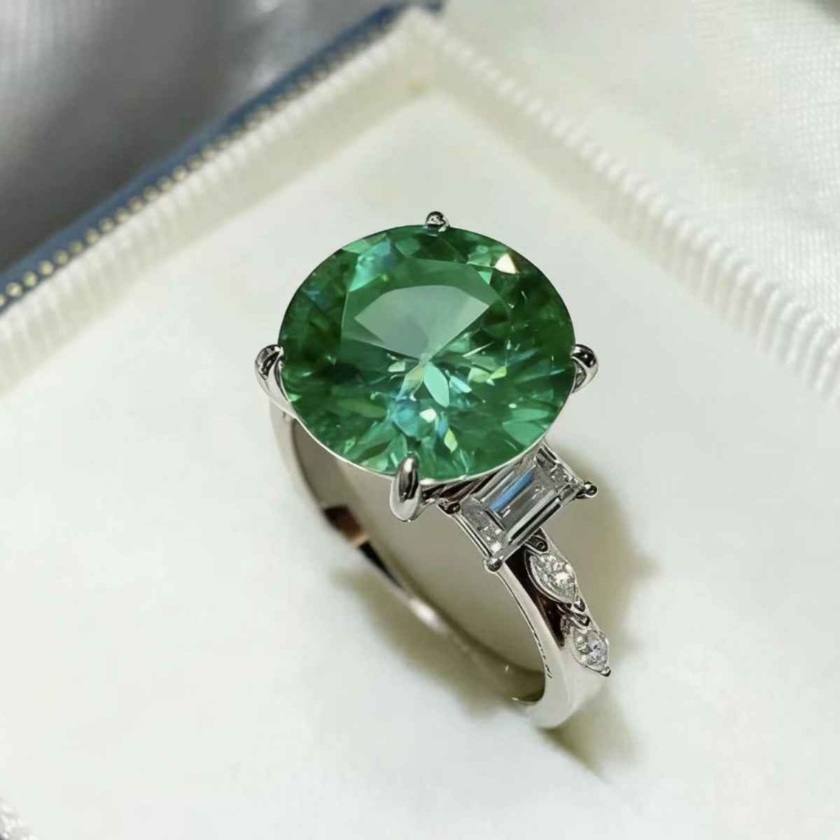 8 Carat Moissanite 925 Sterling Silver Ring