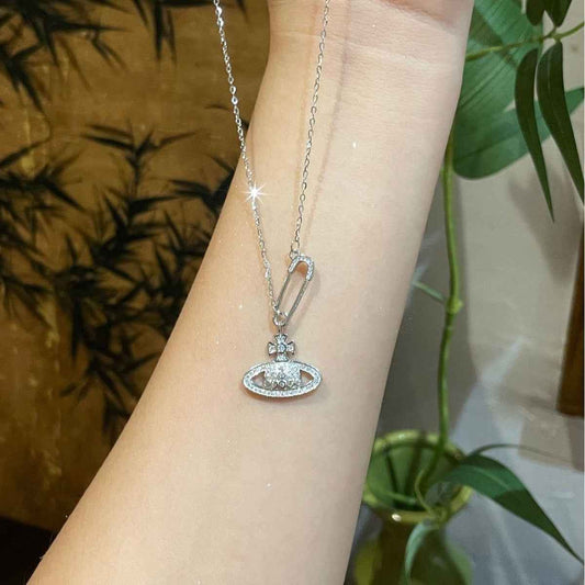 925 Sterling Silver Zircon Pendant Necklace