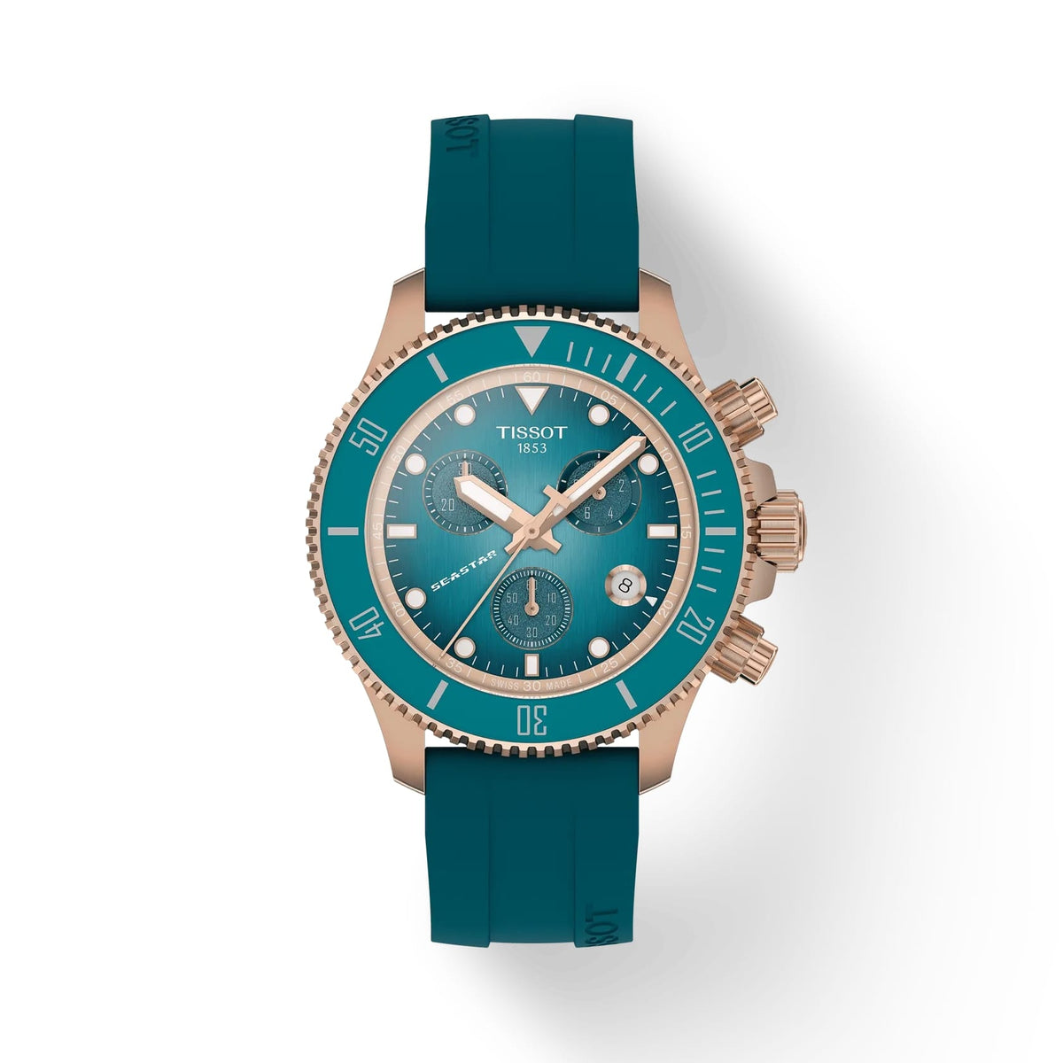 Tissot Seastar 1000 Quartz Chronograph 38mm Blue Rubber T120.217.37.041.00 -korean beauty