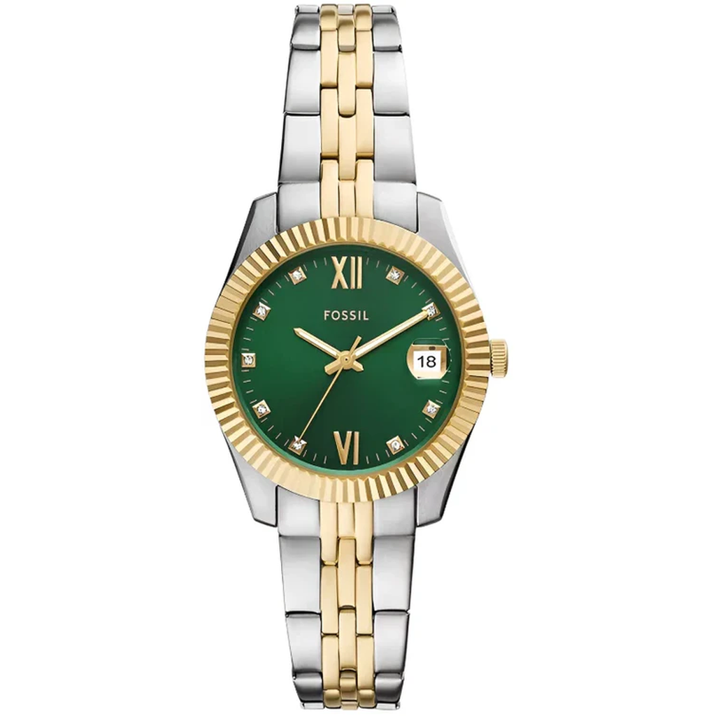 Fossil Watch Scarlette Three Hand Date Ladies Es5388 -korean beauty