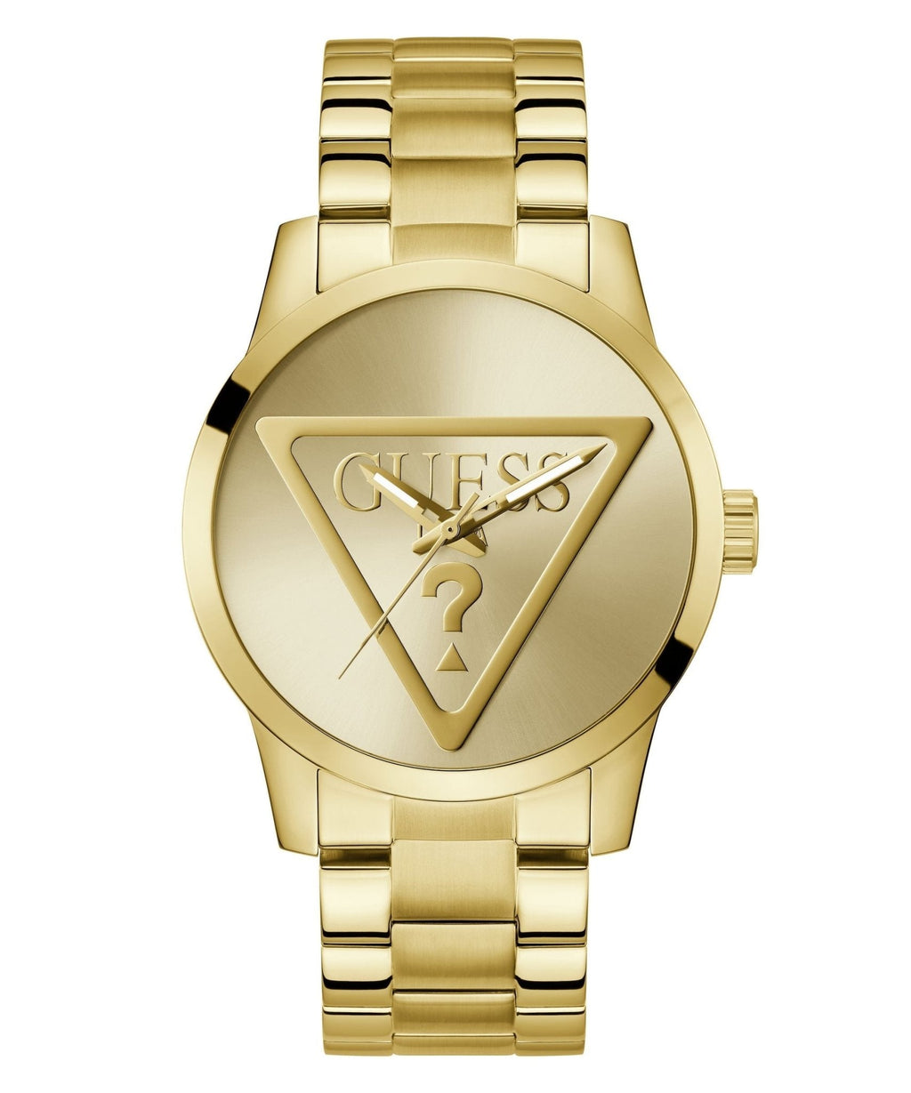 Gents Badge Gold Tone Watch Gw0782g1 -korean beauty