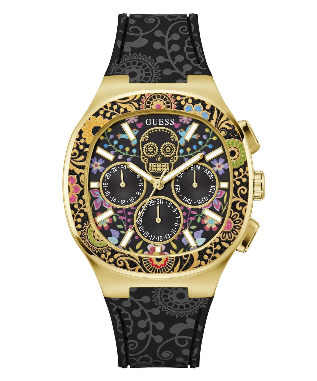 Gents Catrin Gold Tone Silicone Watch Gw0784g1 -korean beauty
