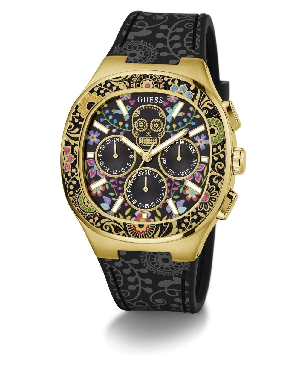 Gents Catrin Gold Tone Silicone Watch Gw0784g1 -korean beauty