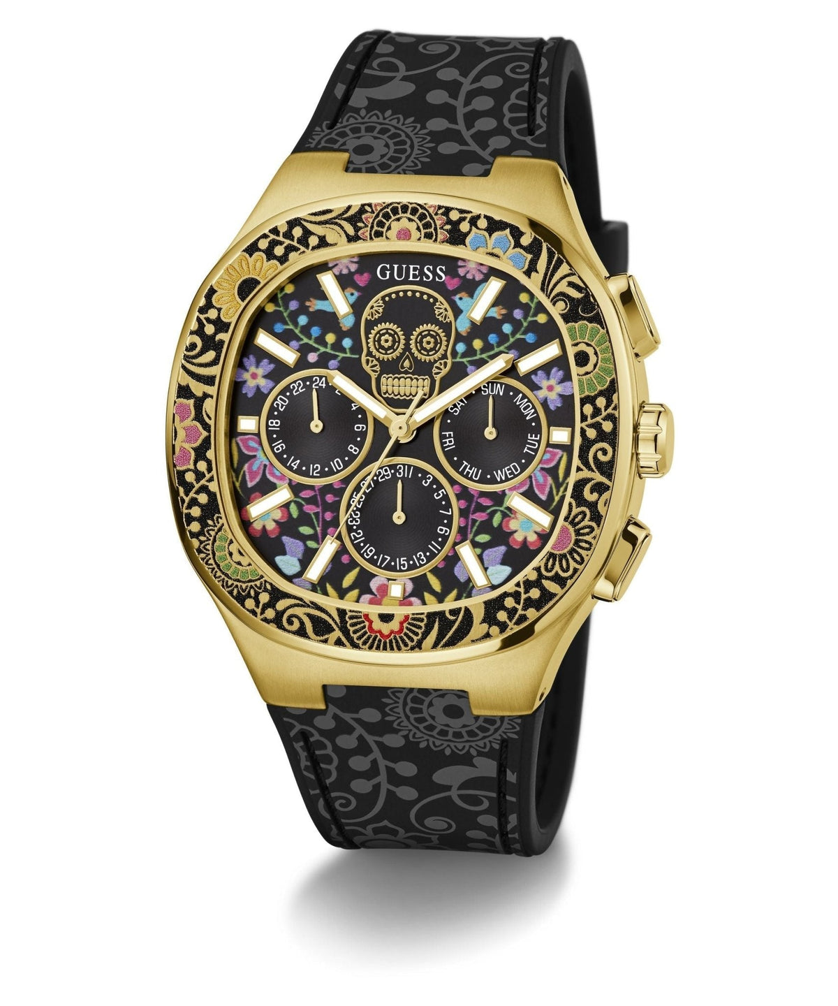 Gents Catrin Gold Tone Silicone Watch Gw0784g1 -korean beauty