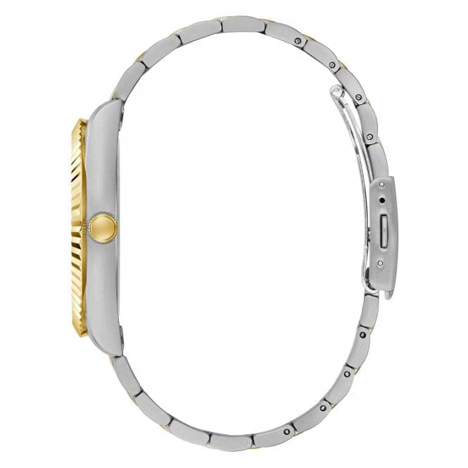Guess Watches Gents Connoisseur Stainless Steel 2 Tone Watch Gw0265g8 -korean beauty