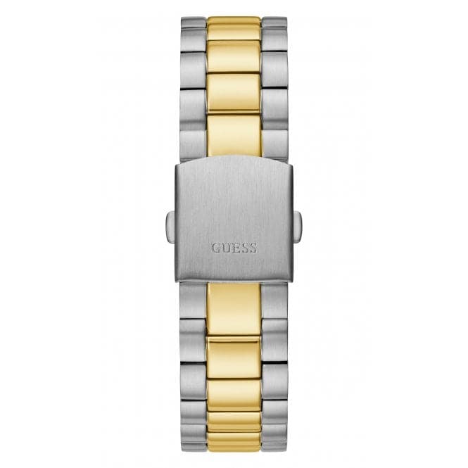 Guess Watches Gents Connoisseur Stainless Steel 2 Tone Watch Gw0265g8 -korean beauty