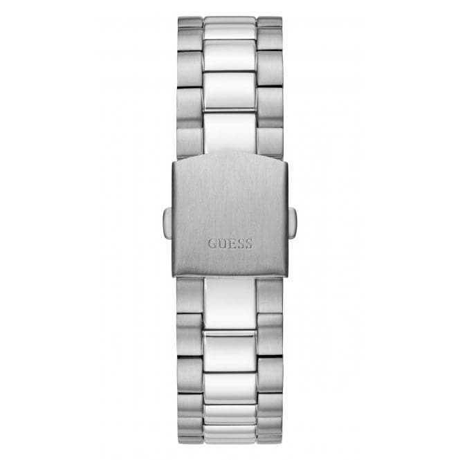 Guess Watches Gents Connoisseur Stainless Steel Silver Watch Gw0265g7 -korean beauty