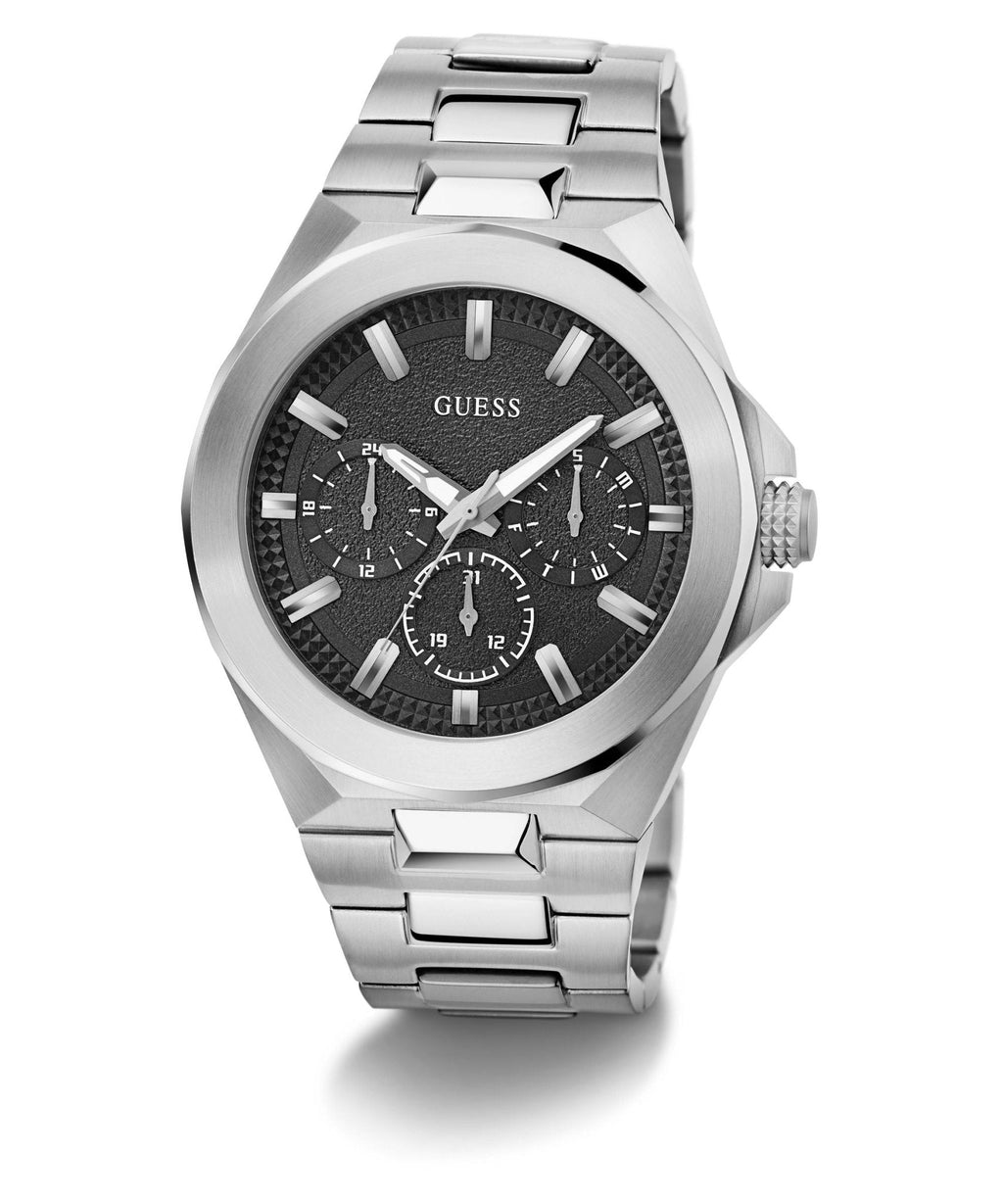 Gents Dashboard Silver Tone Recycled Steel Watch Gw0798g1 -korean beauty