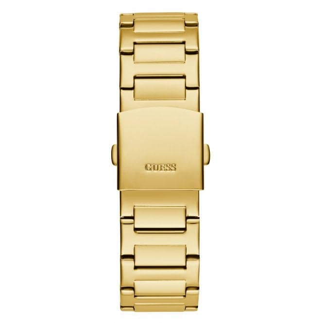 Guess Watches Gents Duke Stainless Steel Gold Watch Gw0576g2 -korean beauty