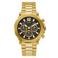 Guess Watches Gents Edge Stainless Steel Gold Watch Gw0539g2 -korean beauty