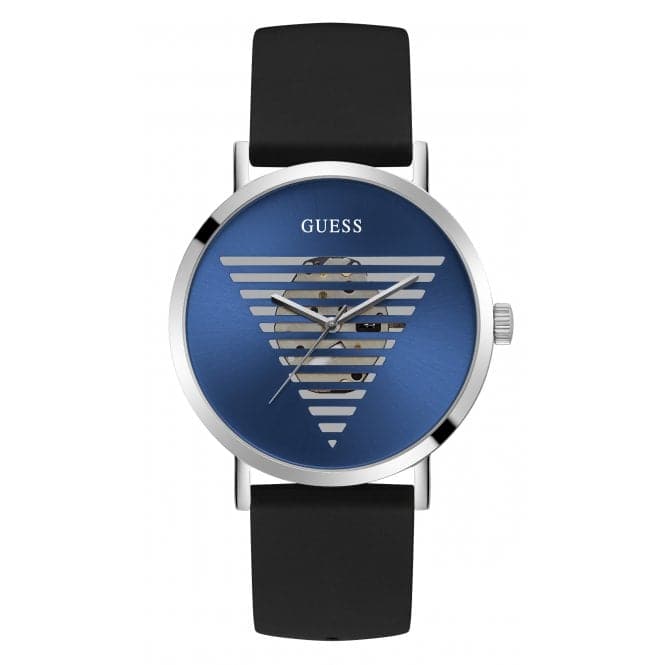 Guess Watches Gents Idol Stainless Steel Silver Watch Gw0503g2 -korean beauty