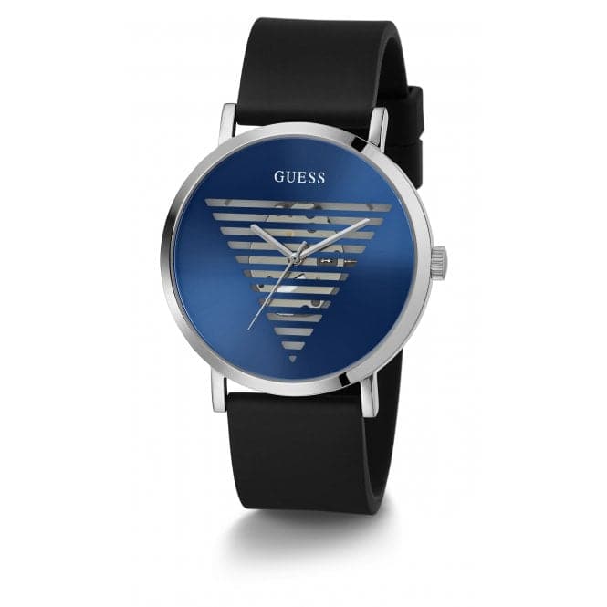 Guess Watches Gents Idol Stainless Steel Silver Watch Gw0503g2 -korean beauty