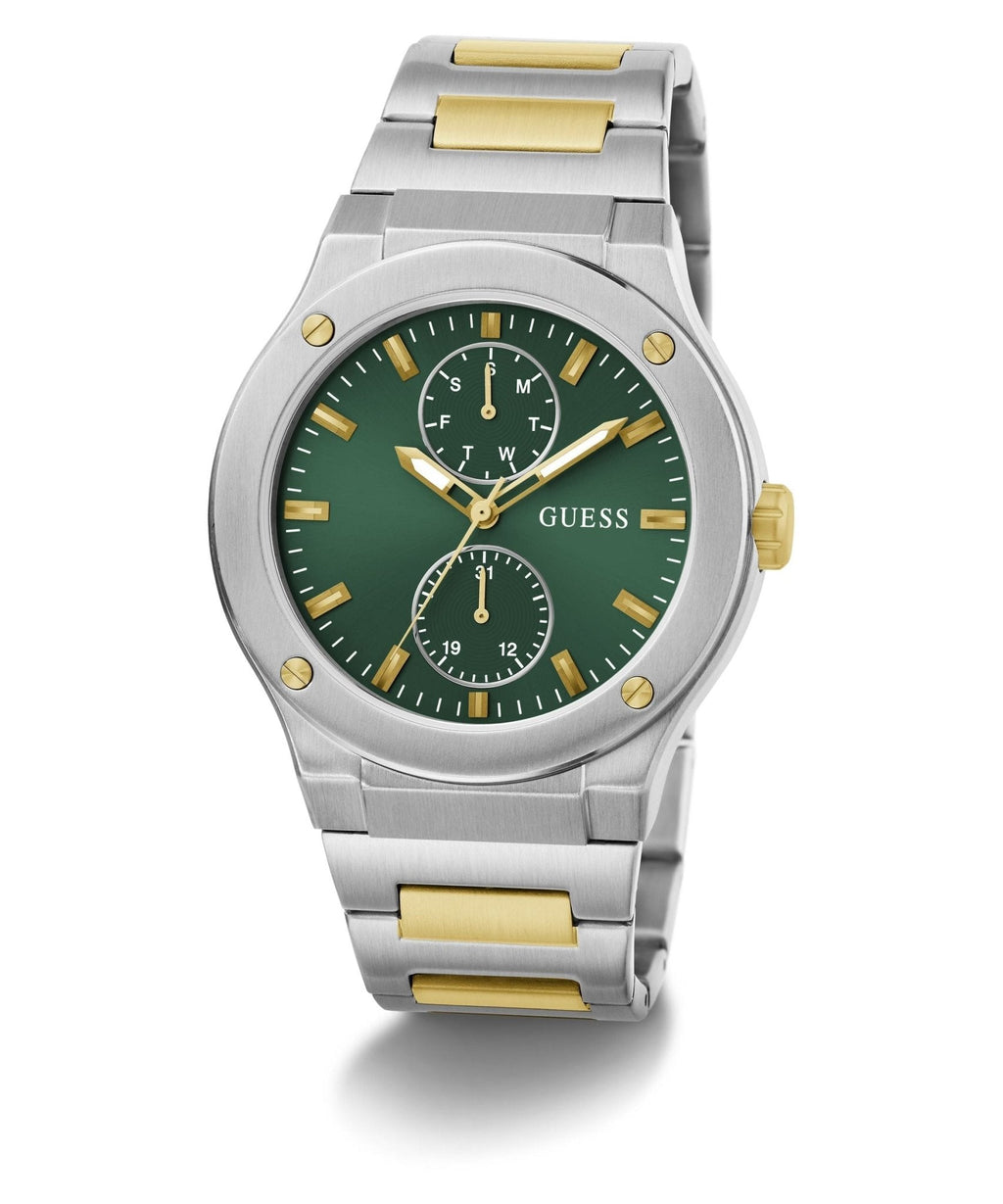 Gents Jet Silver Tone Stainless Steel Watch Gw0795g1 -korean beauty