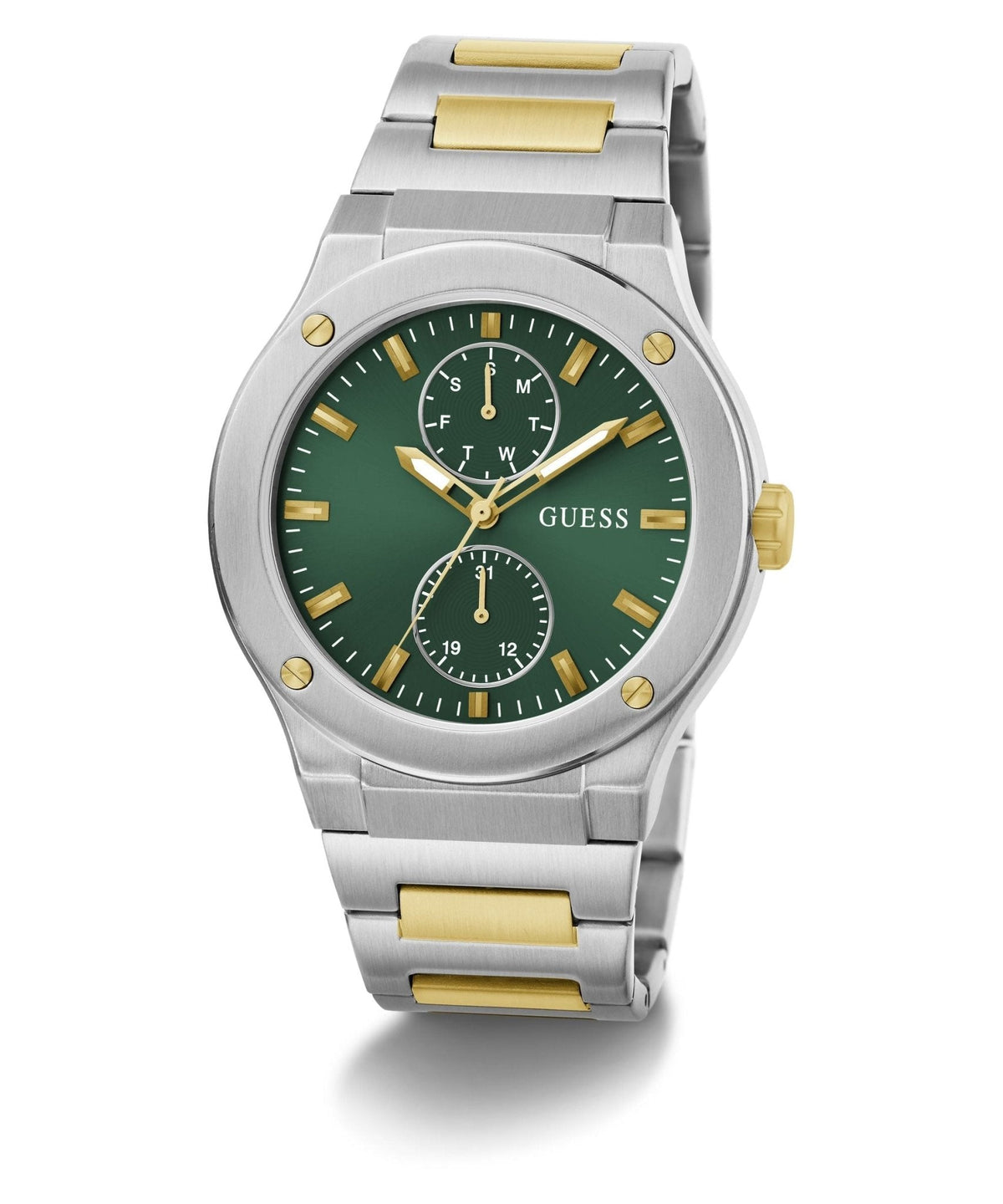 Gents Jet Silver Tone Stainless Steel Watch Gw0795g1 -korean beauty
