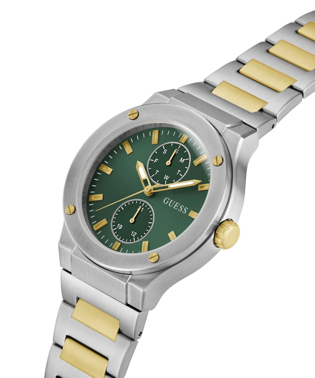 Gents Jet Silver Tone Stainless Steel Watch Gw0795g1 -korean beauty