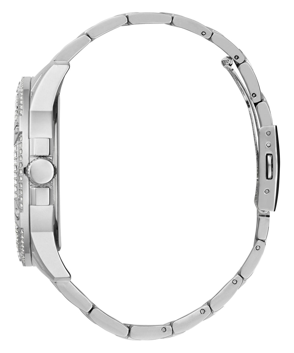 Gents King Silver Tone Stainless Steel Watch Gw0497g1 -korean beauty