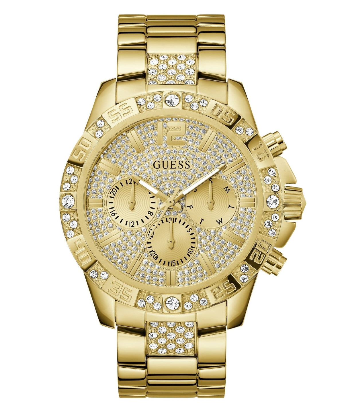 Gents Majestic Gold Tone Stainless Steel Watch Gw0796g2 -korean beauty