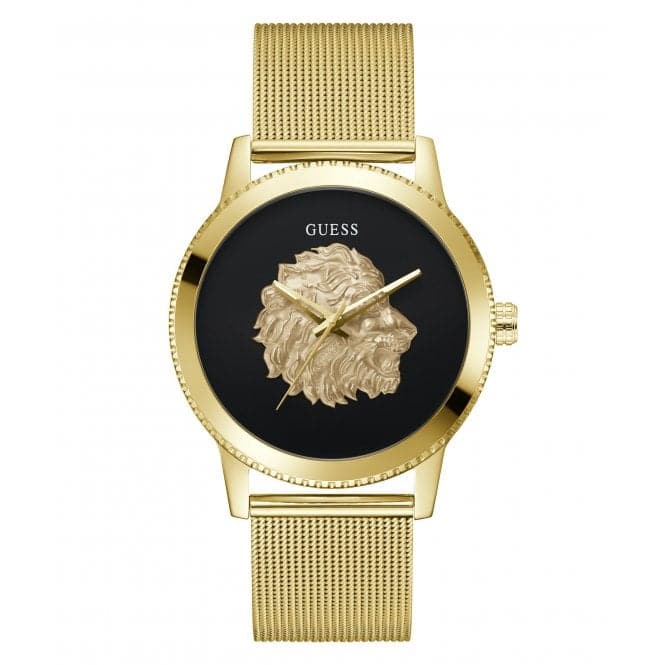 Guess Watches Gents Monarch Gold Tone Watch Gw0702g1 -korean beauty