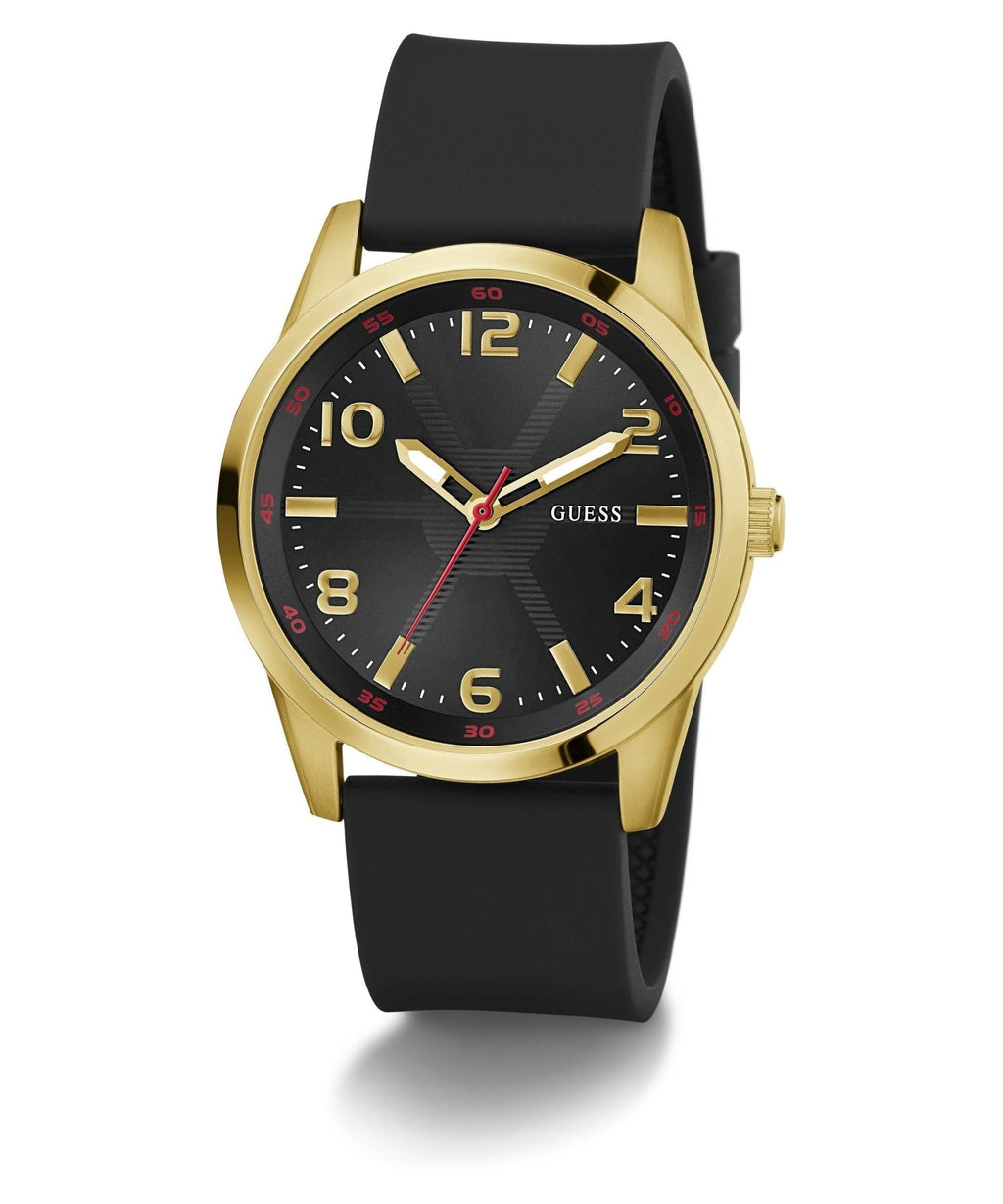 Gents Monte Gold Tone Silicone Watch Gw0805g2 -korean beauty