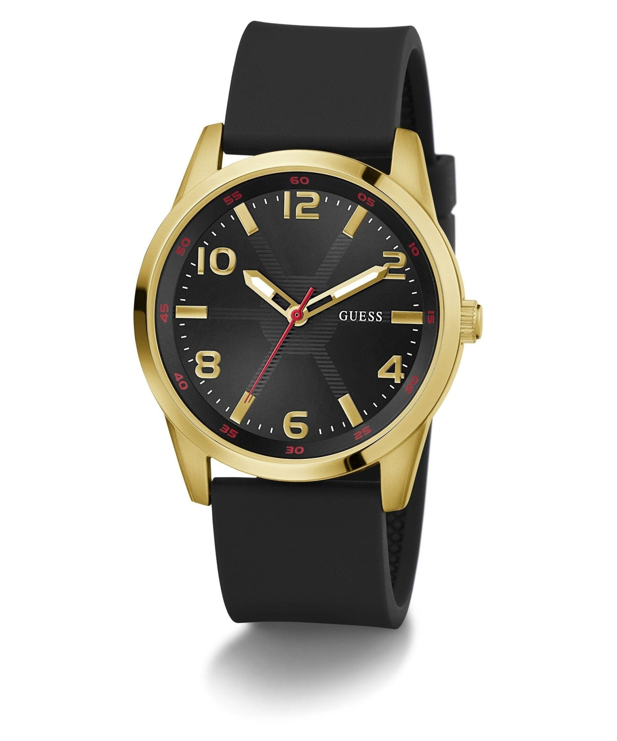 Gents Monte Gold Tone Silicone Watch Gw0805g2 -korean beauty