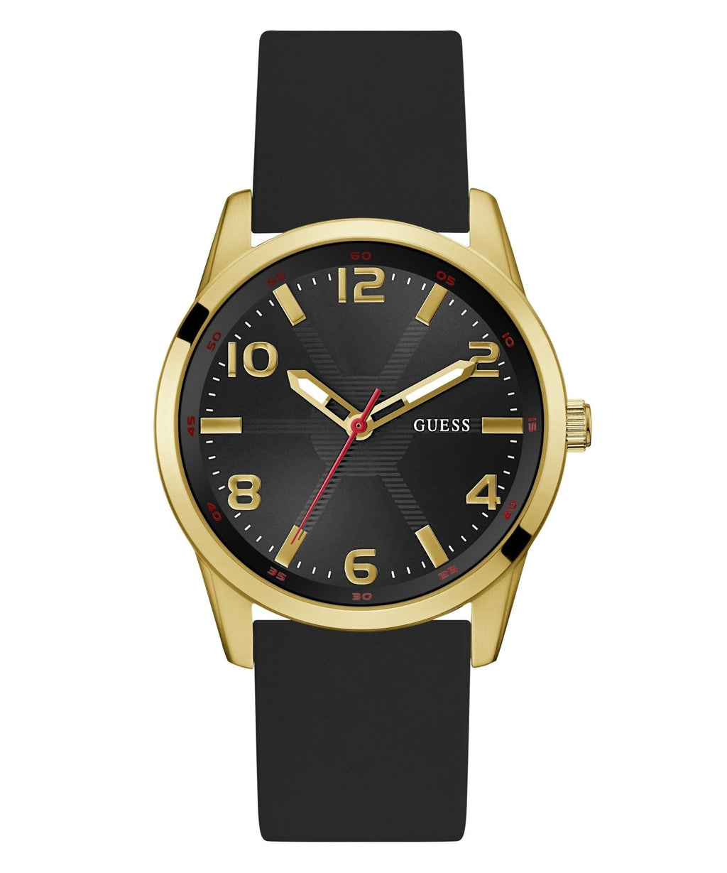 Gents Monte Gold Tone Silicone Watch Gw0805g2 -korean beauty