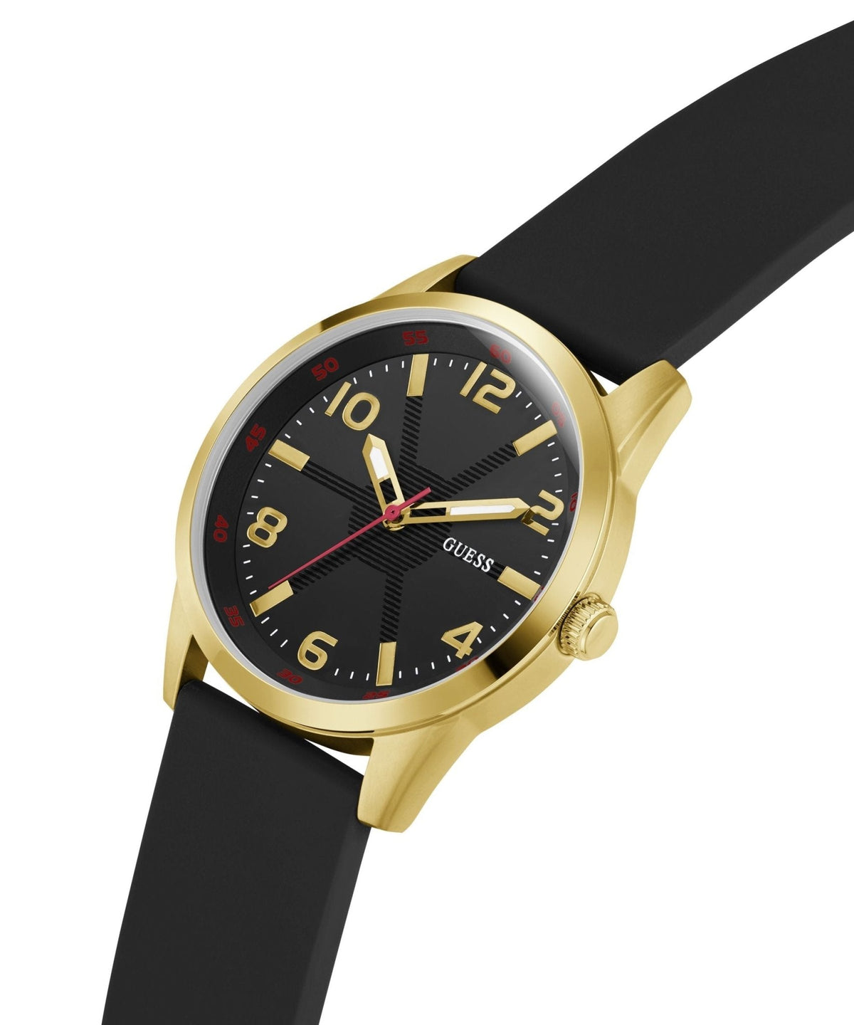 Gents Monte Gold Tone Silicone Watch Gw0805g2 -korean beauty